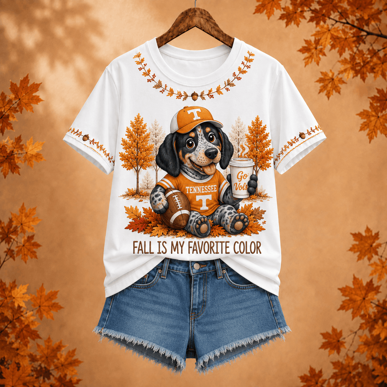 Tennessee Volunteers | Premium NCAA Fall Football V-neck NY