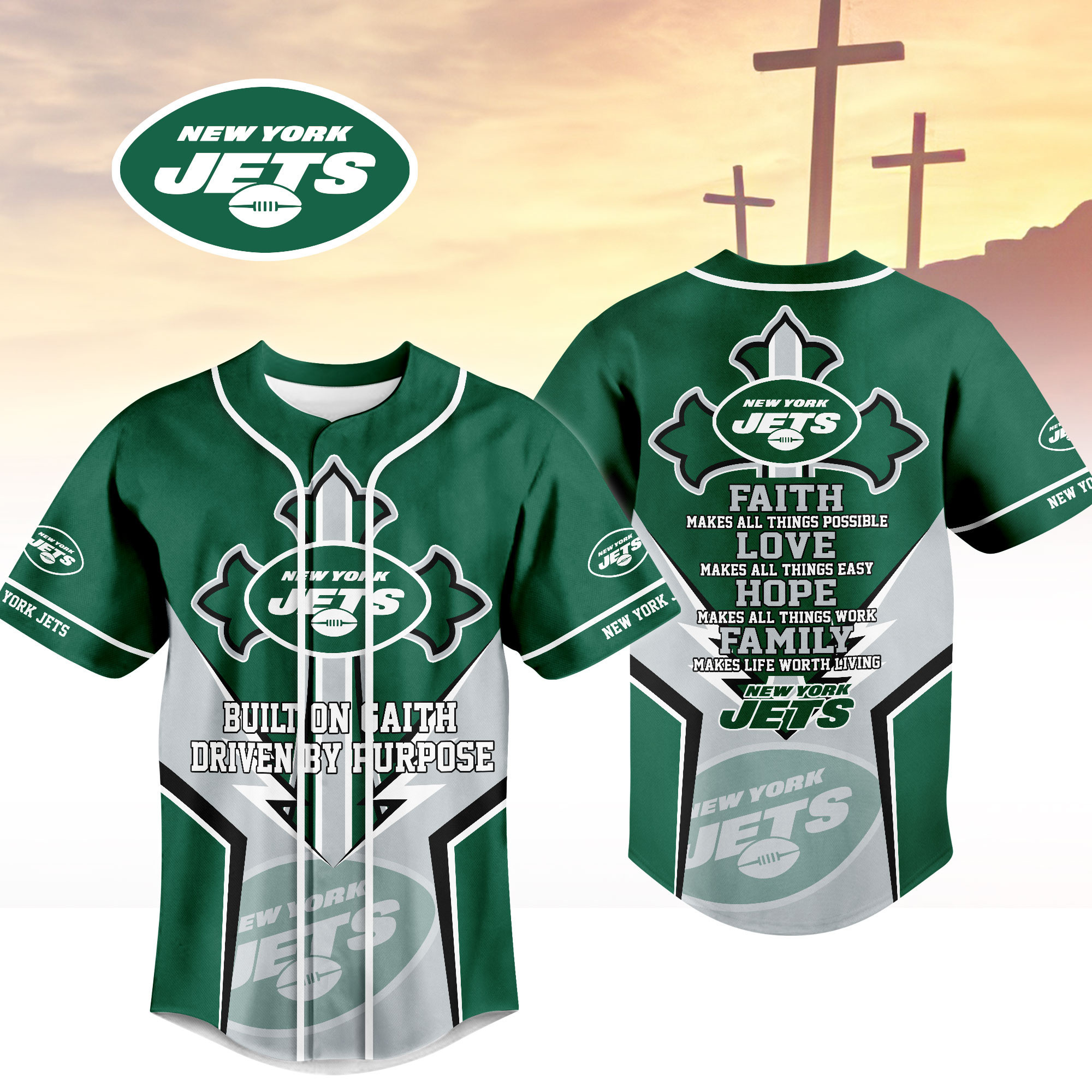 New York Jets | Premium Blessed Beyond The Score Jersey NTH1