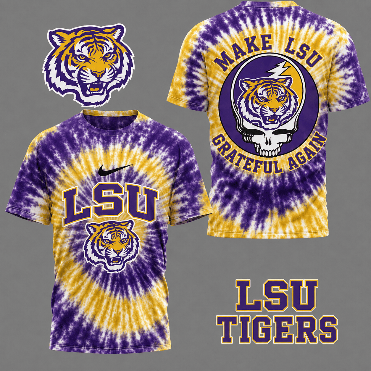 LSU Tigers | Premium NCAA Grateful Again 3D Shirt NY