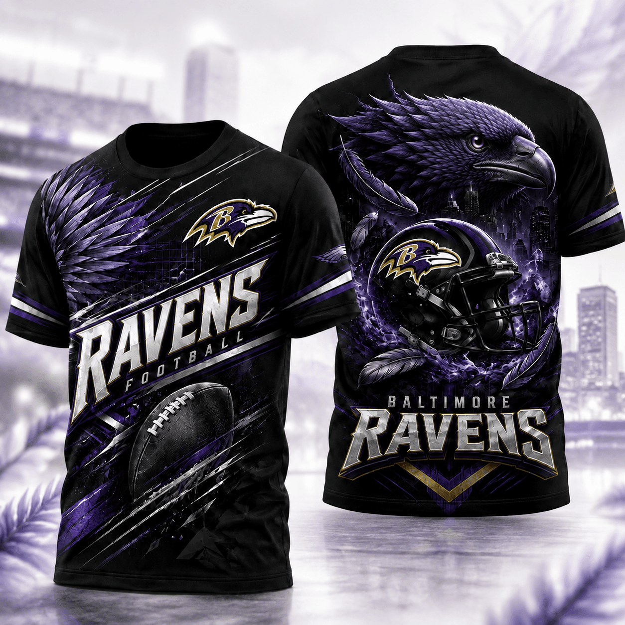 Baltimore Ravens | Premium NFL 3D Shirt For American Football Fans And Game Day Lovers NNK