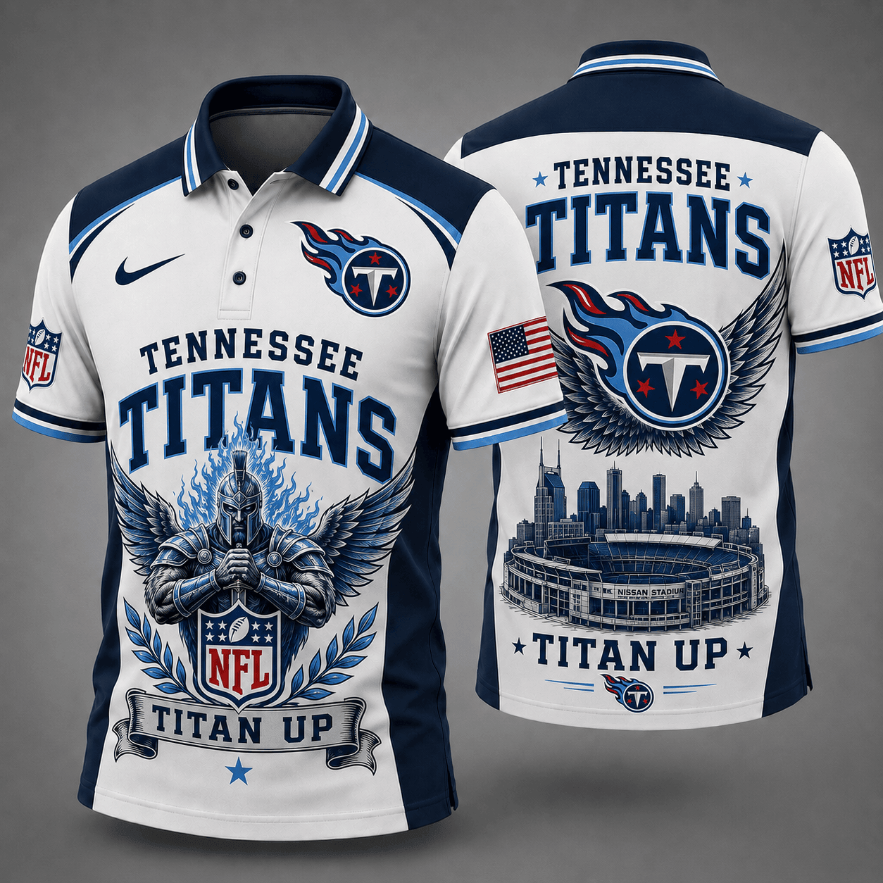 Tennessee Titans | Premium NFL Winged Pride Polo NY