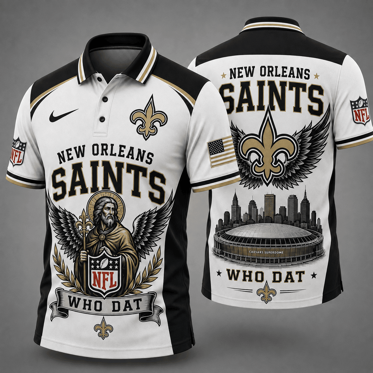 New Orleans Saints | Premium NFL Winged Pride Polo NY