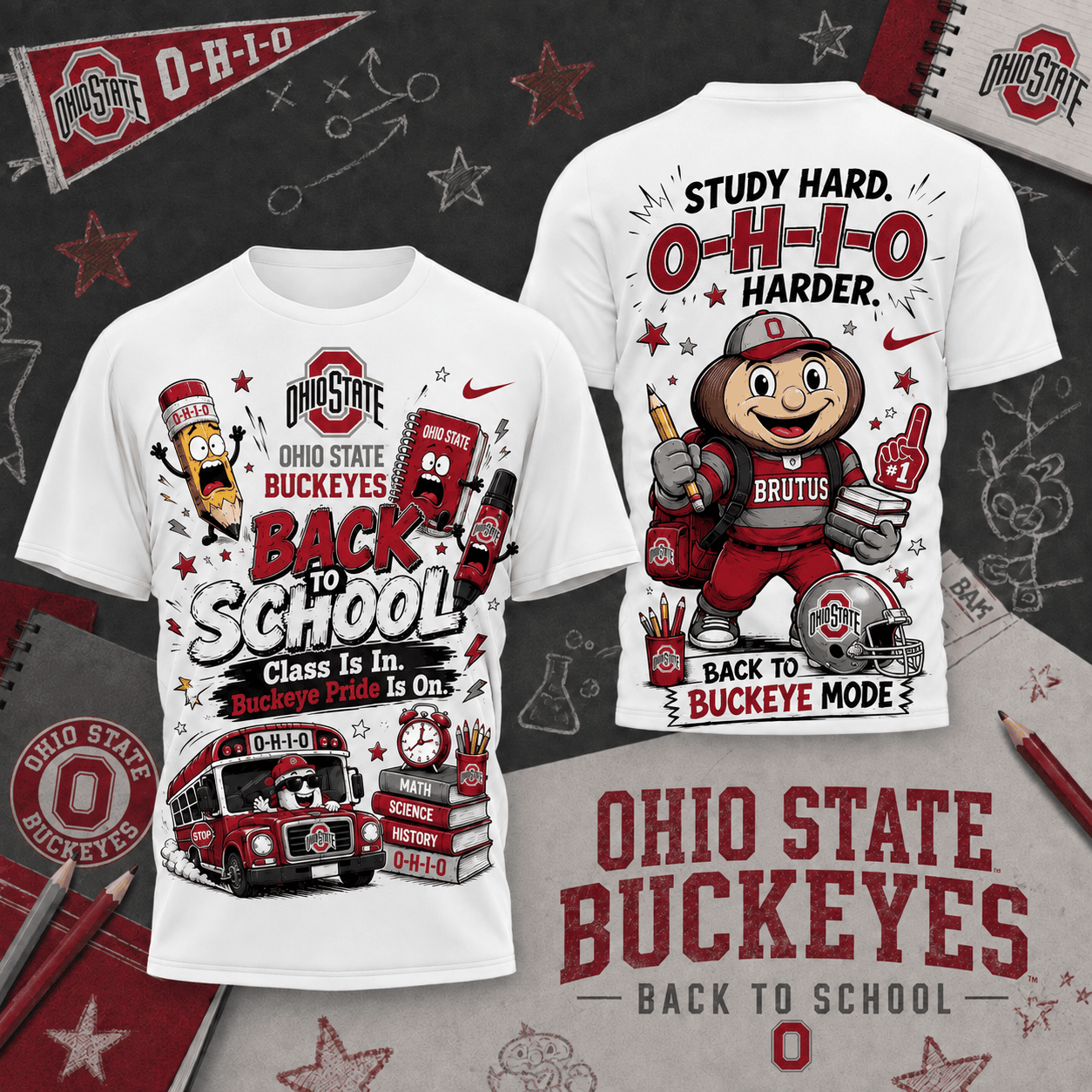 Ohio State Buckeyes | Premium NCAA Back To School T-Shirt TD