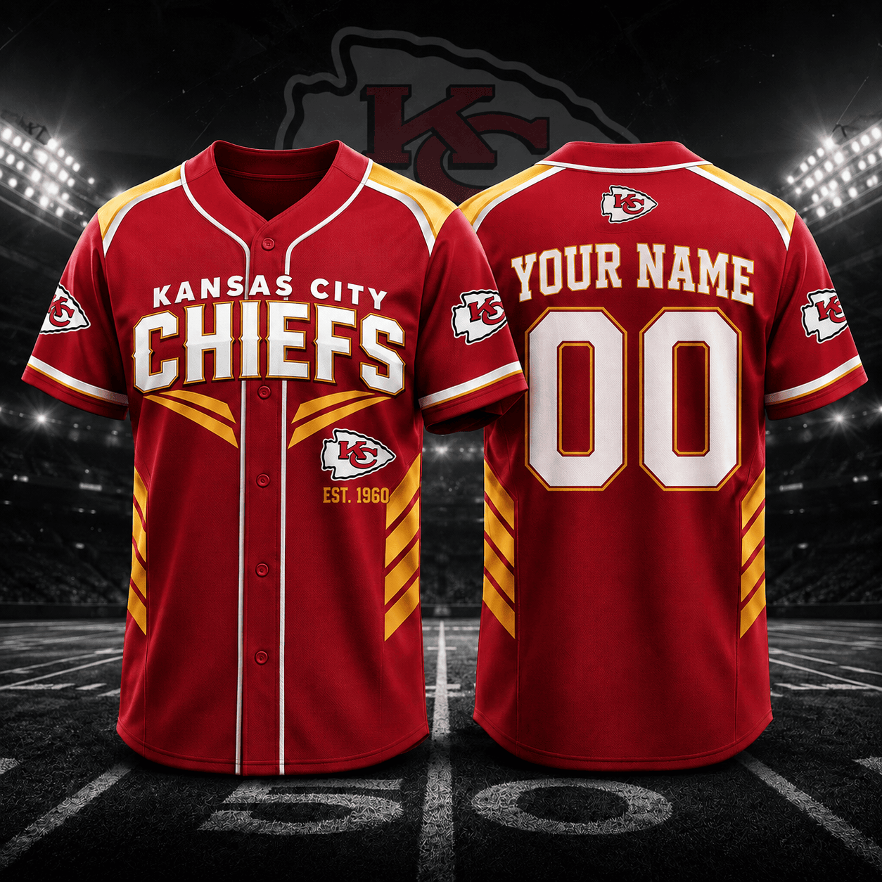 Kansas City Chiefs | Premium NFL Custom Name and Number Jersey