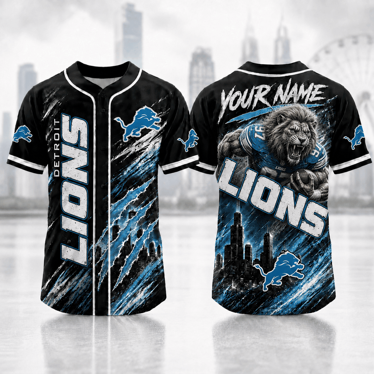 Detroit Lions | Premium Personalized NFL Jersey Shirt For Football Fans NNK