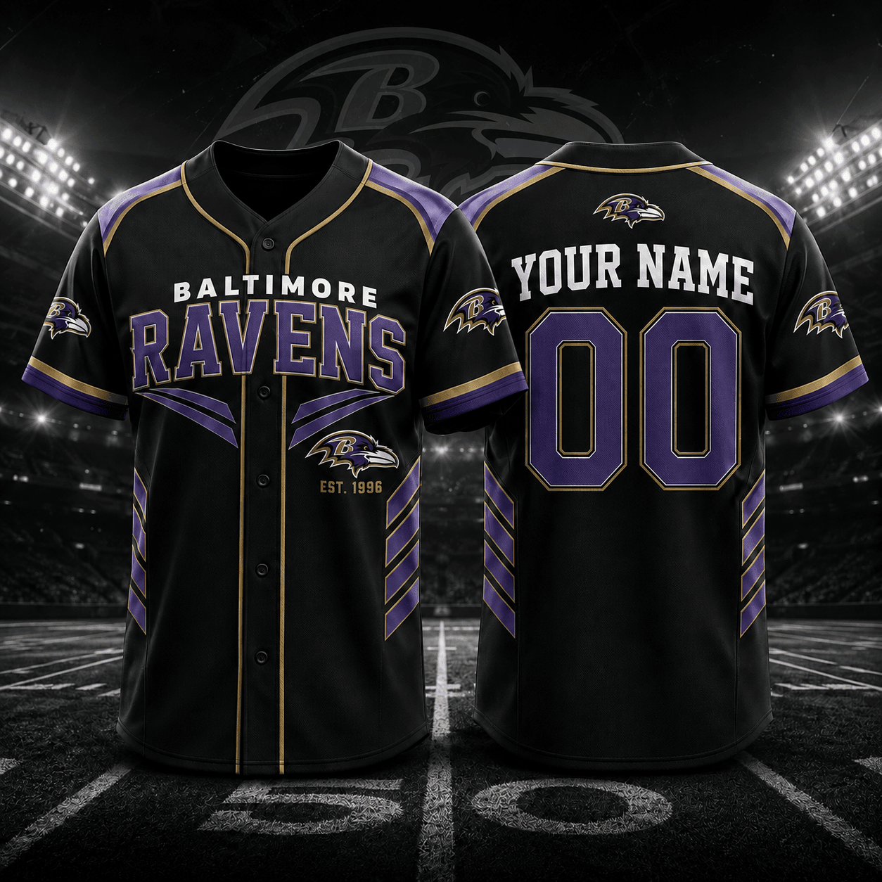 Baltimore Ravens | Premium NFL Custom Name and Number Jersey NPL