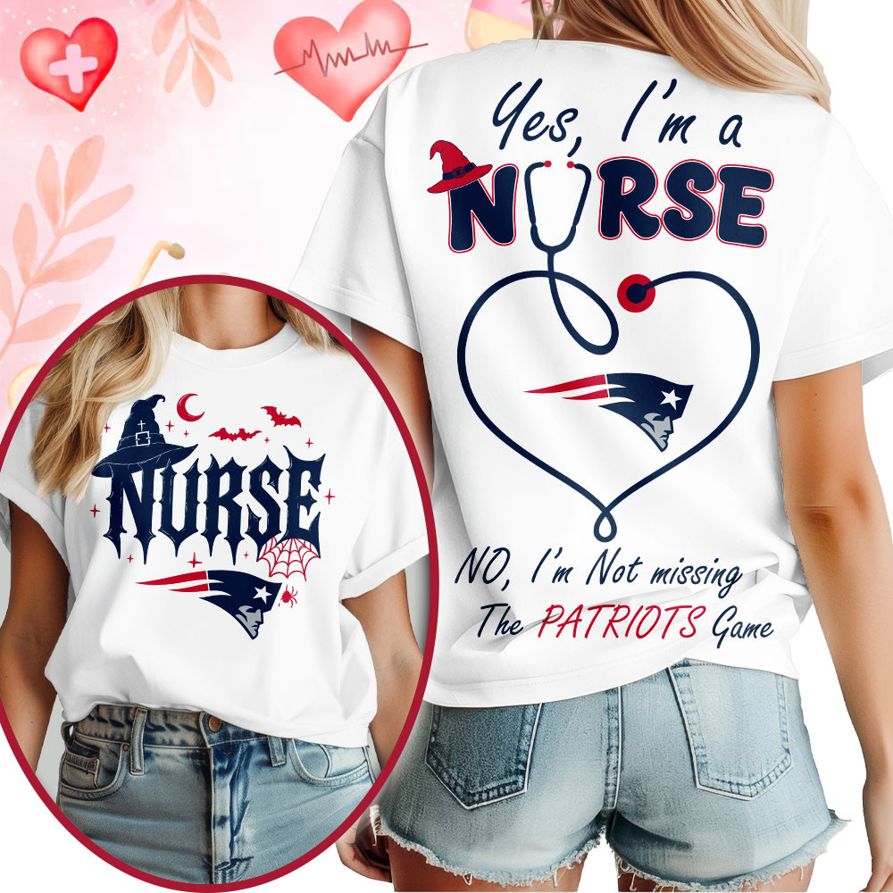New England Patriots | Premium NFL Night Shift Never Misses Game Day Halloween Nurse 3D Shirt NTH1