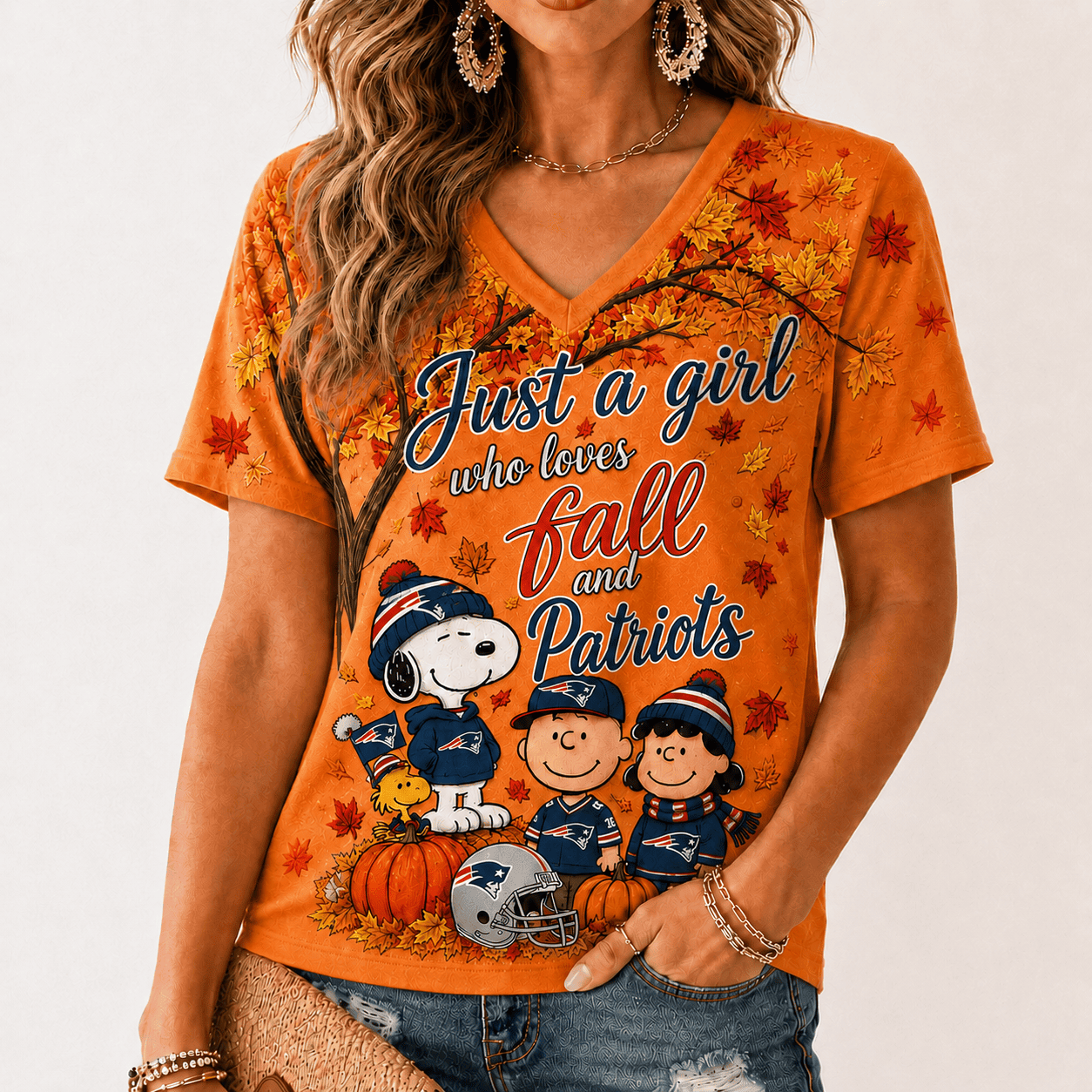 New England Patriots | Premium NFL Fall Season V-Neck TD