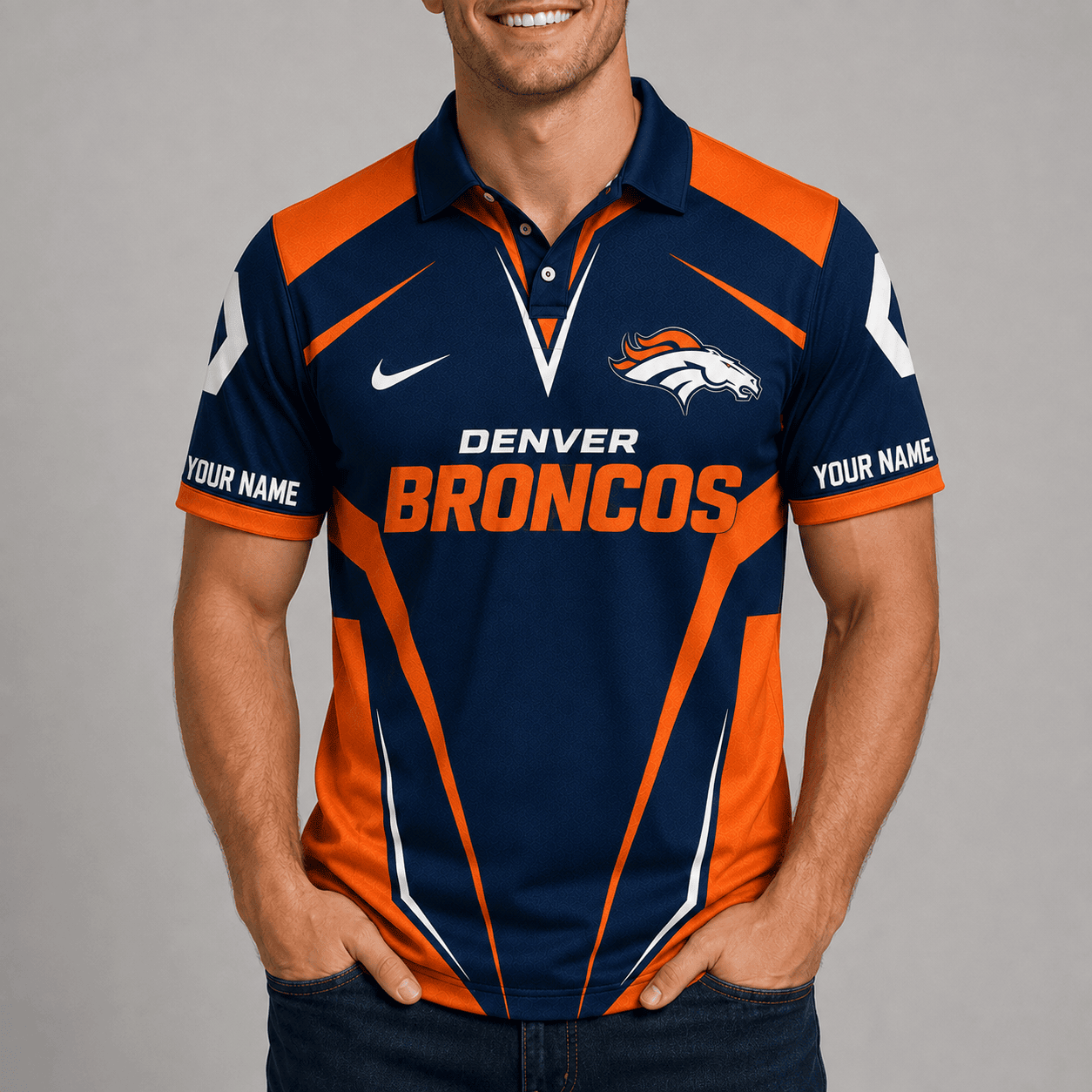 Denver Broncos | Premium NFL Team Performance Polo TD