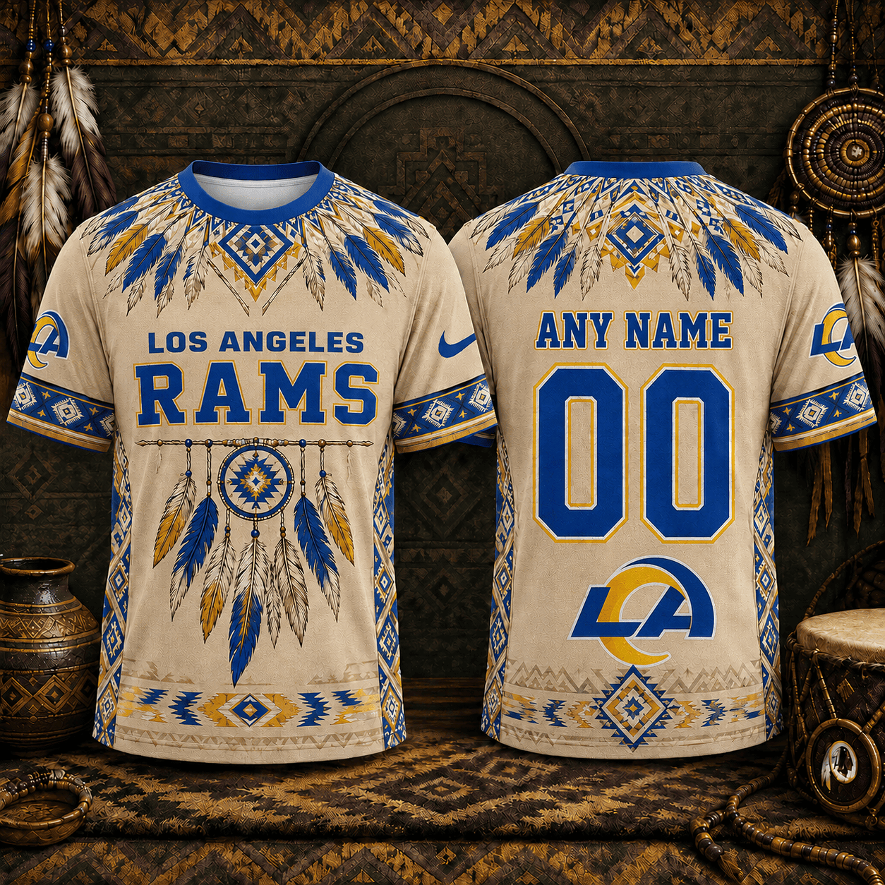 Los Angeles Rams | Premium NFL Native American Heritage 3D Shirt NY