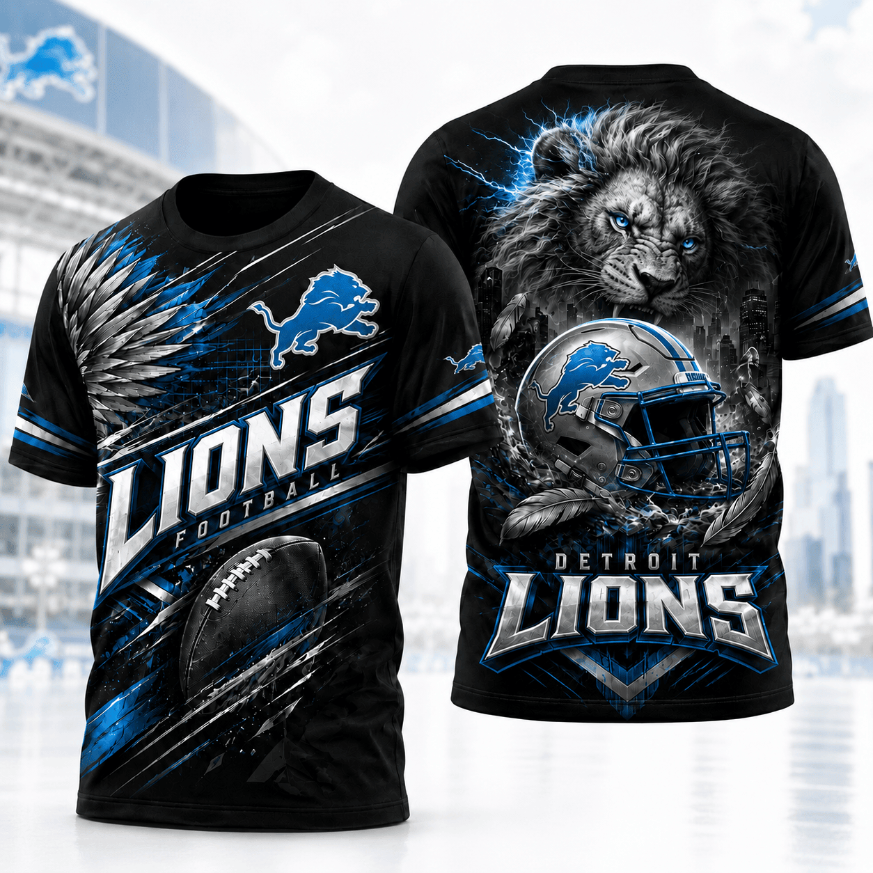 Detroit Lions | Premium NFL 3D Shirt For American Football Fans And Game Day Lovers NNK