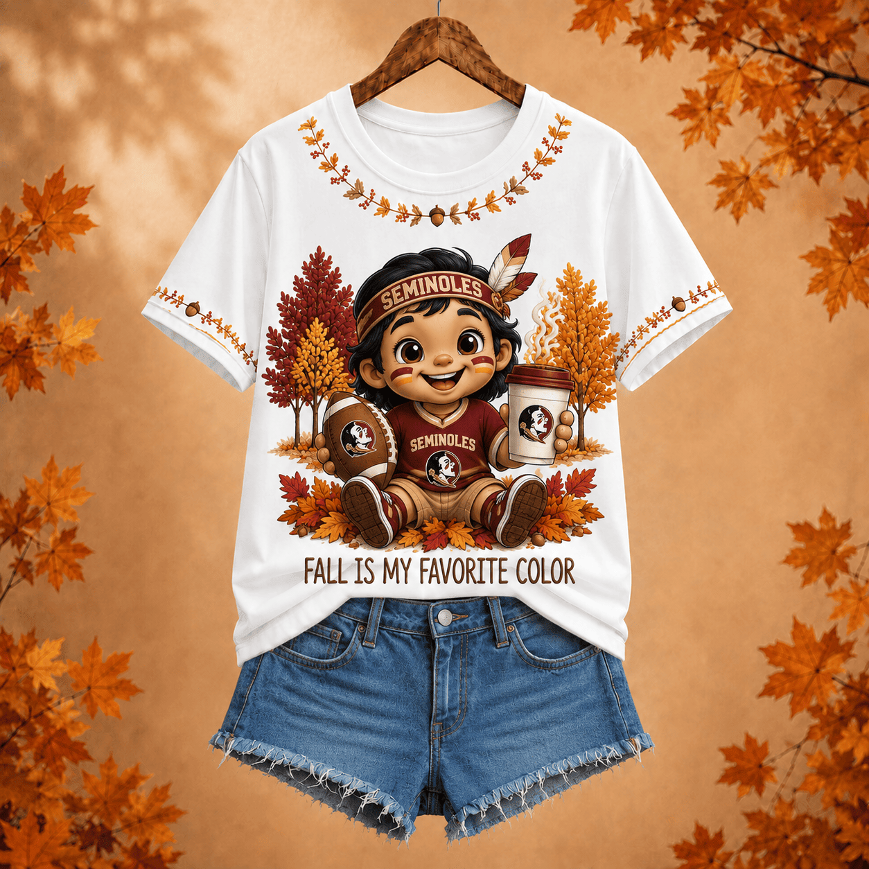 Florida State Seminoles | Premium NCAA Fall Football V-neck NY