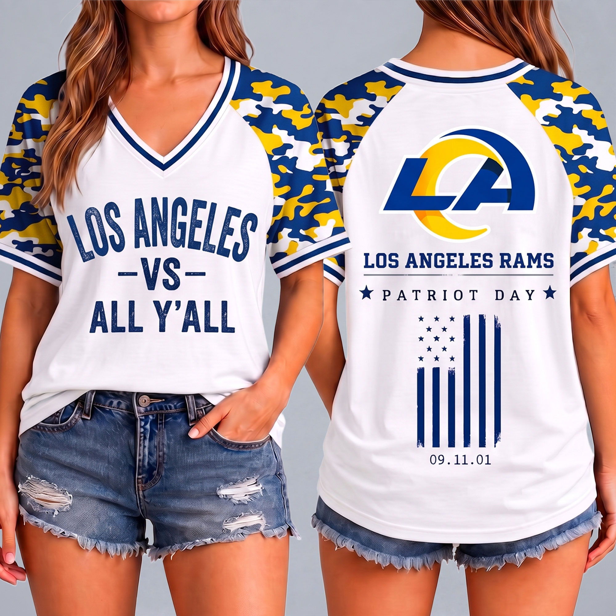 Los Angeles Rams | Premium NFL United We Stand V-Neck NTH1