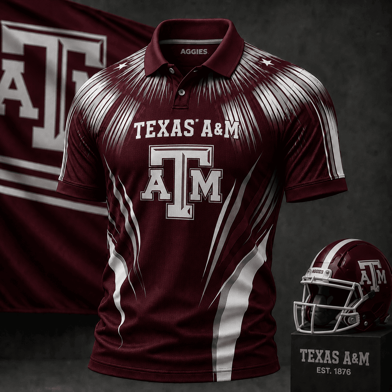 Texas A&M Aggies | Premium NCAA Victory Streak Polo NY