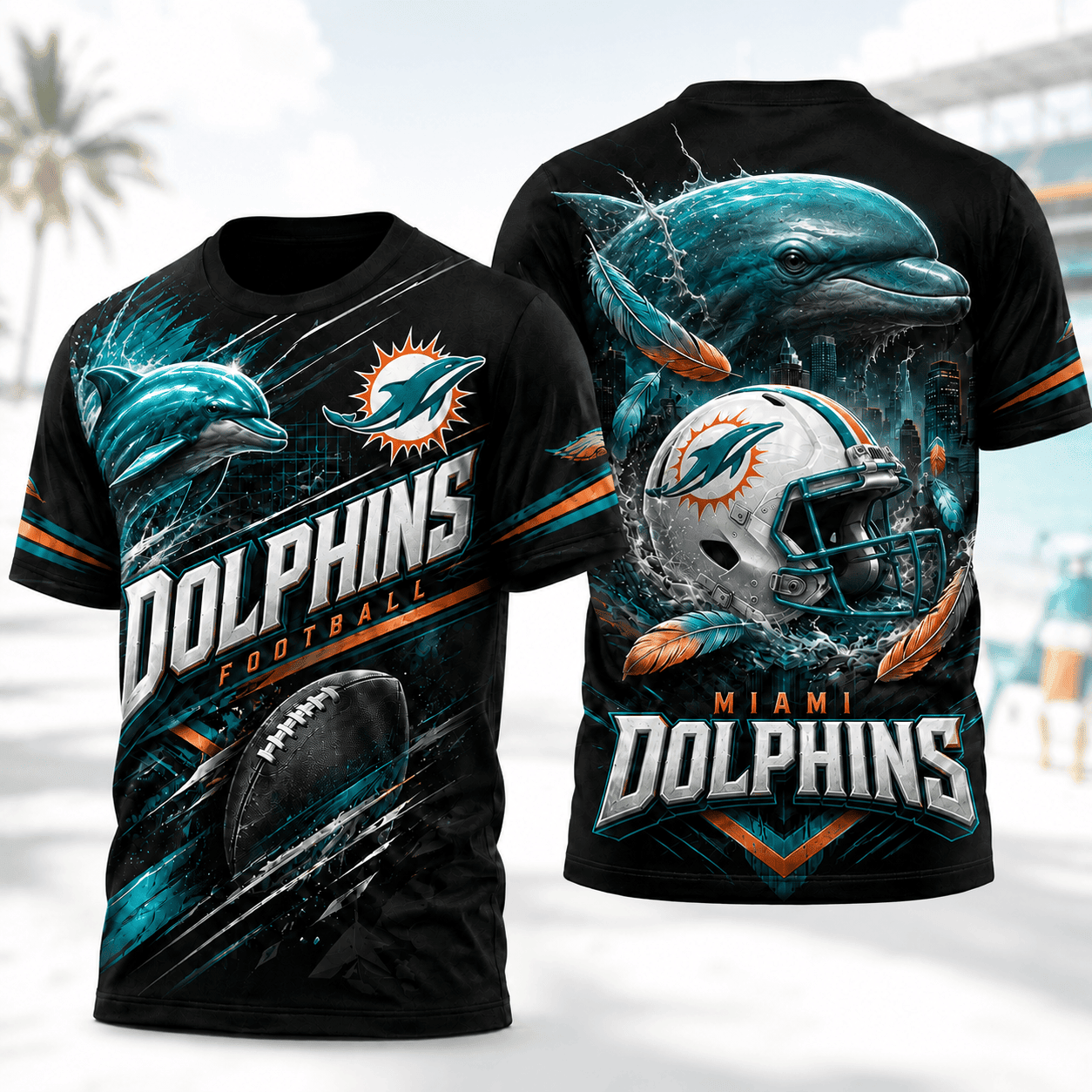 Miami Dolphins | Premium NFL 3D Shirt For American Football Fans And Game Day Lovers NNK