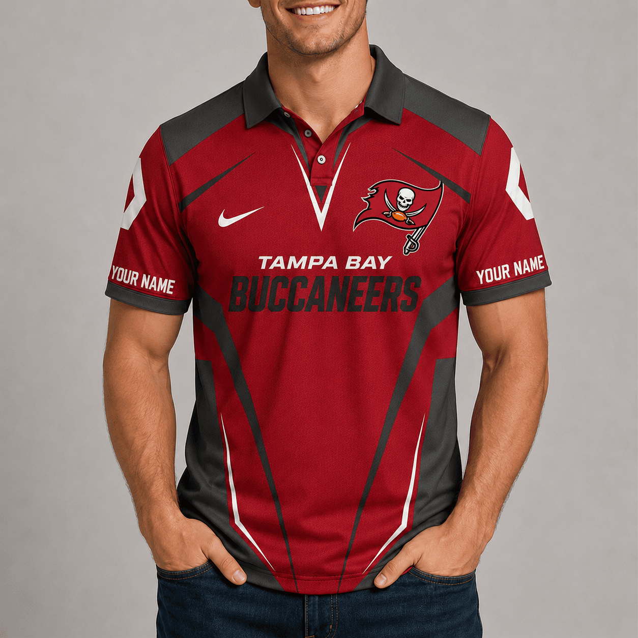 Tampa Bay Buccaneers | Premium NFL Team Performance Polo TD