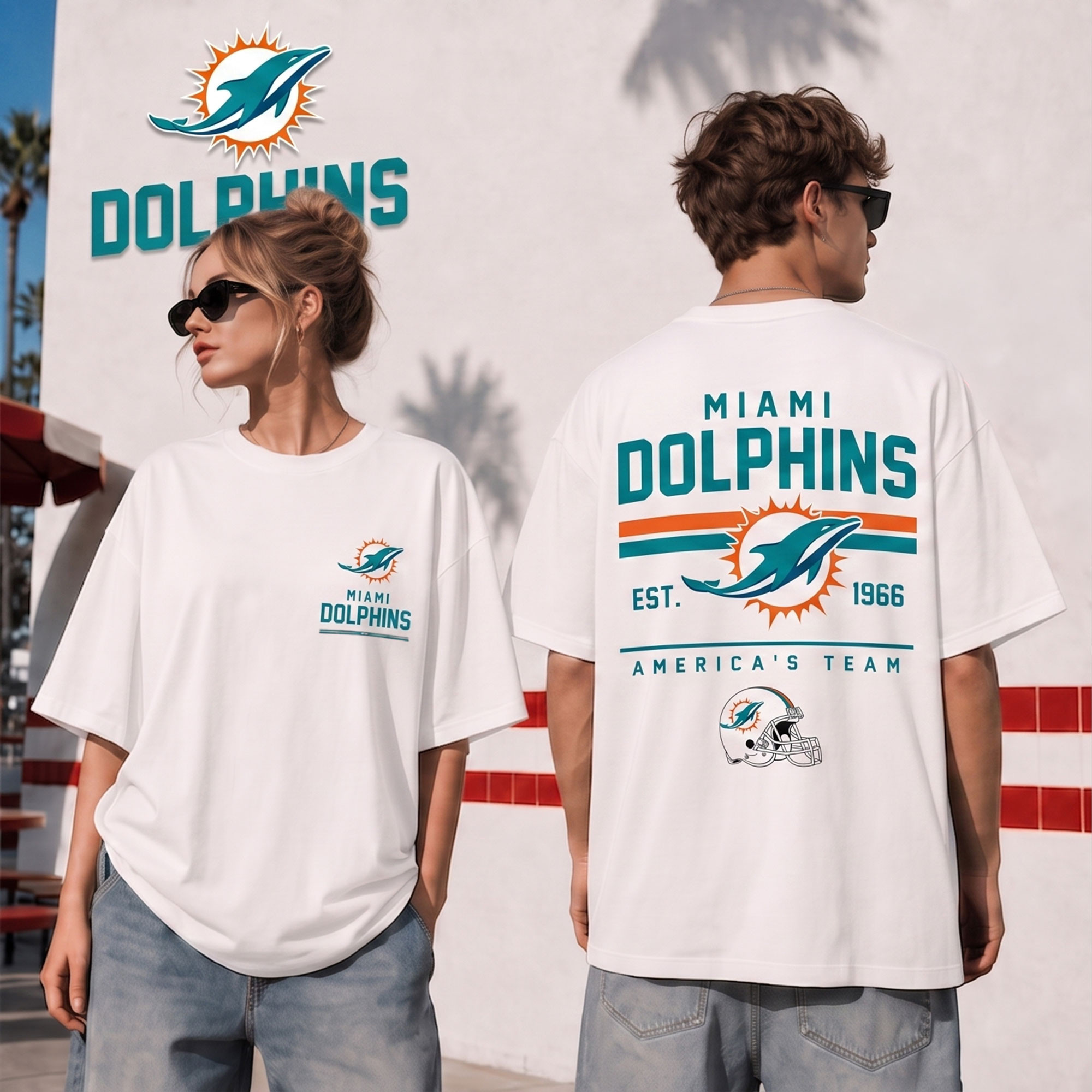 Miami Dolphins | Premium NFL All American Football 3D Shirt NTH1