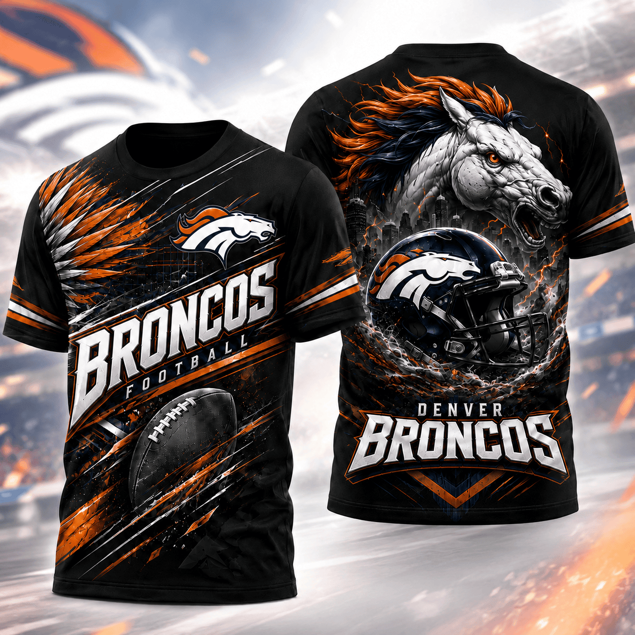 Denver Broncos | Premium NFL 3D Shirt For American Football Fans And Game Day Lovers NNK