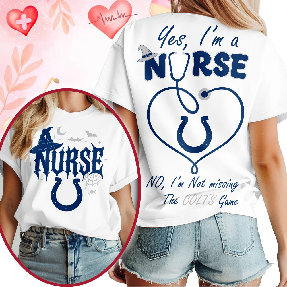Indianapolis Colts | Premium NFL Night Shift Never Misses Game Day Halloween Nurse 3D Shirt NTH1