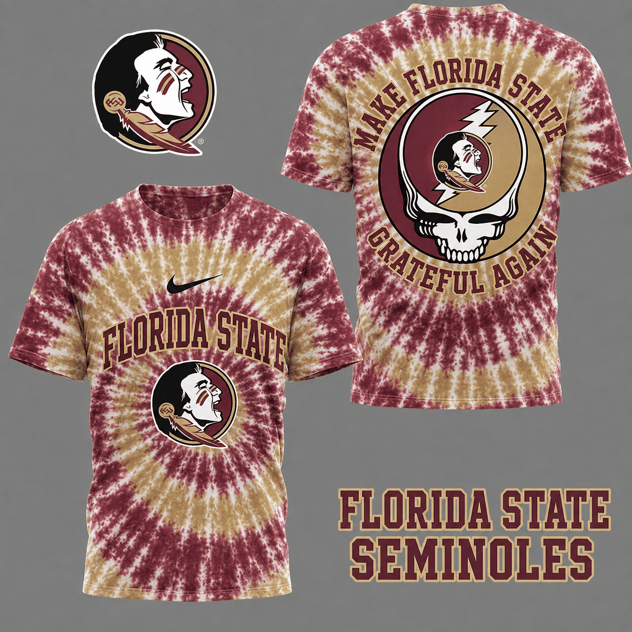 Florida State Seminoles | Premium NCAA Grateful Again 3D Shirt NY