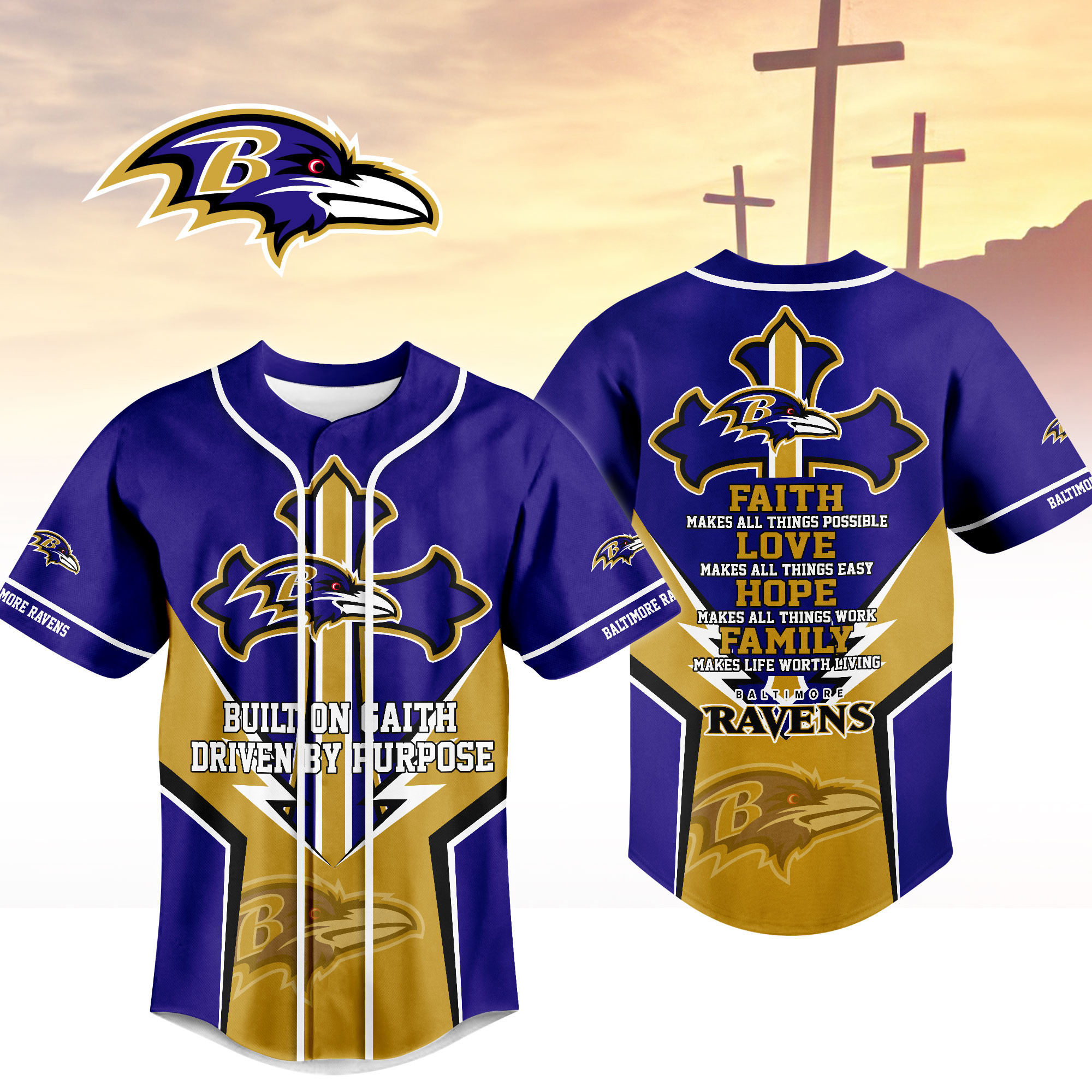 Baltimore Ravens | Premium Blessed Beyond The Score Jersey NTH1