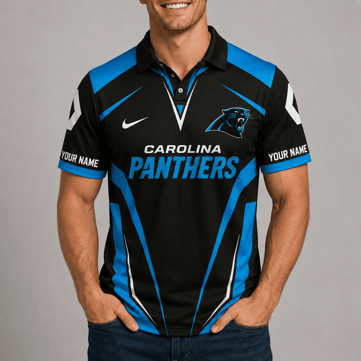 Carolina Panthers | Premium NFL Team Performance Polo TD