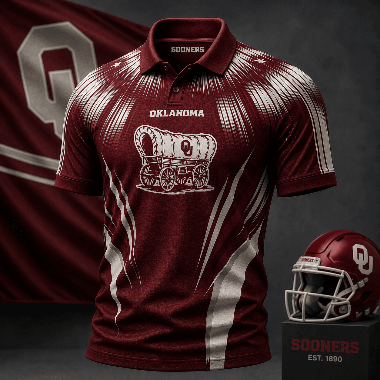 Oklahoma Sooners | Premium NCAA Victory Streak Polo NY