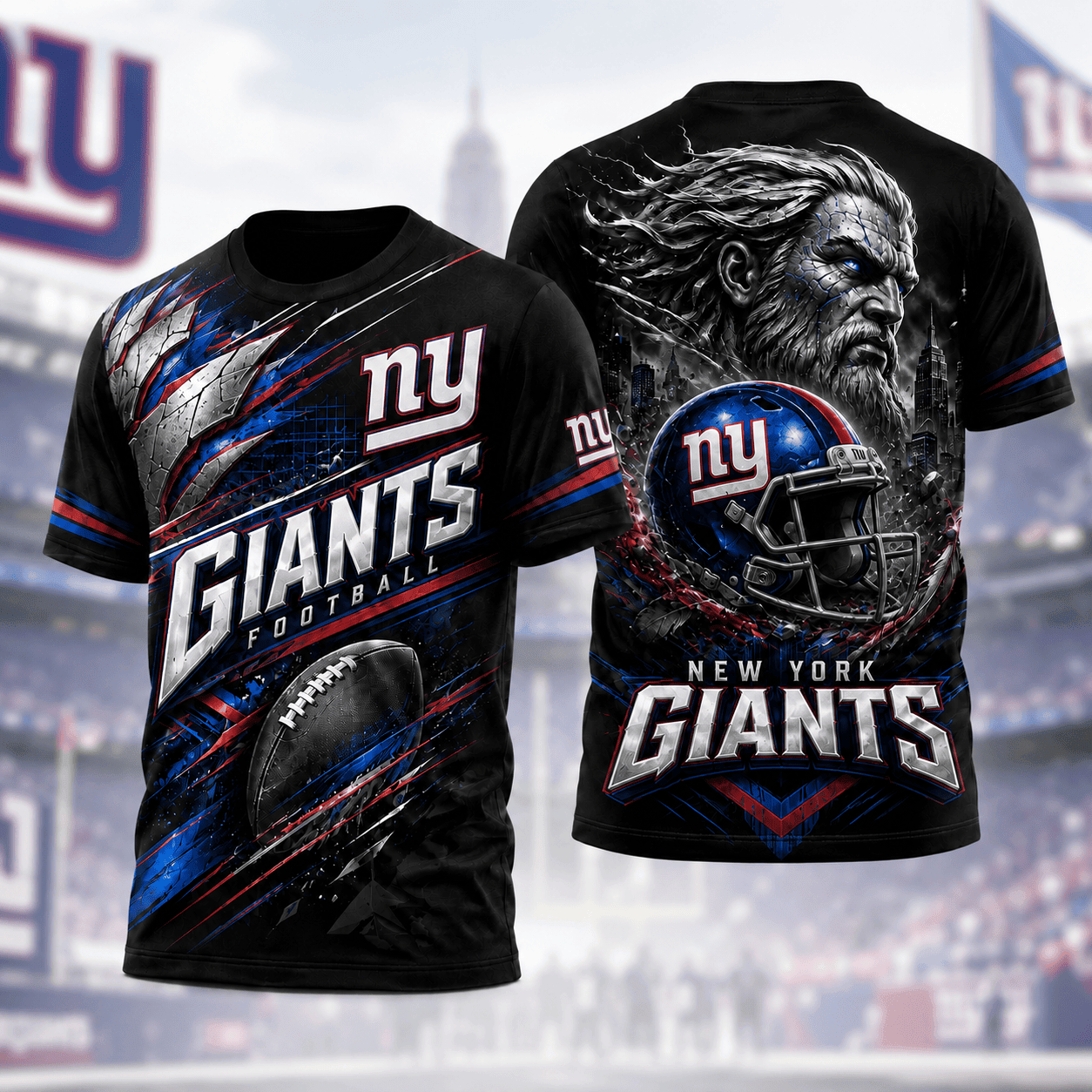 New York Giants | Premium NFL 3D Shirt For American Football Fans And Game Day Lovers NNK