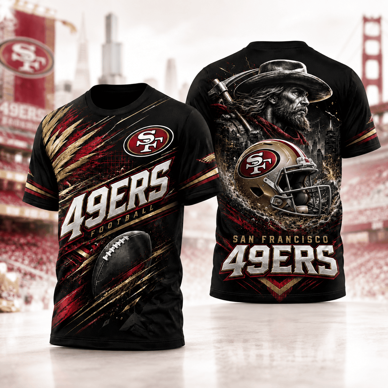 San Francisco 49ers | Premium NFL 3D Shirt For American Football Fans And Game Day Lovers NNK