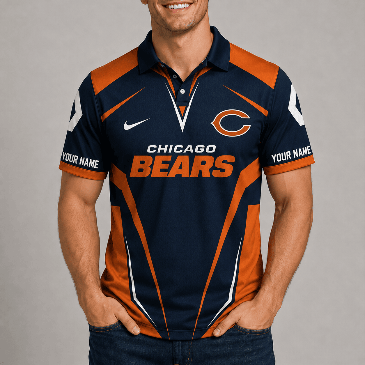 Chicago Bears | Premium NFL Team Performance Polo TD
