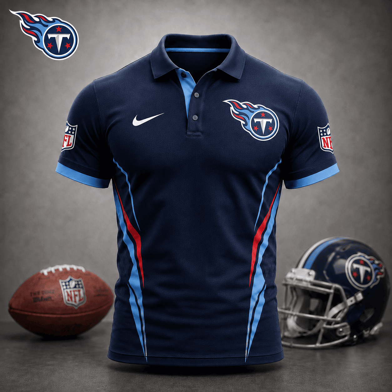 Tennessee Titans | Premium NFL Classic Football Polo NY