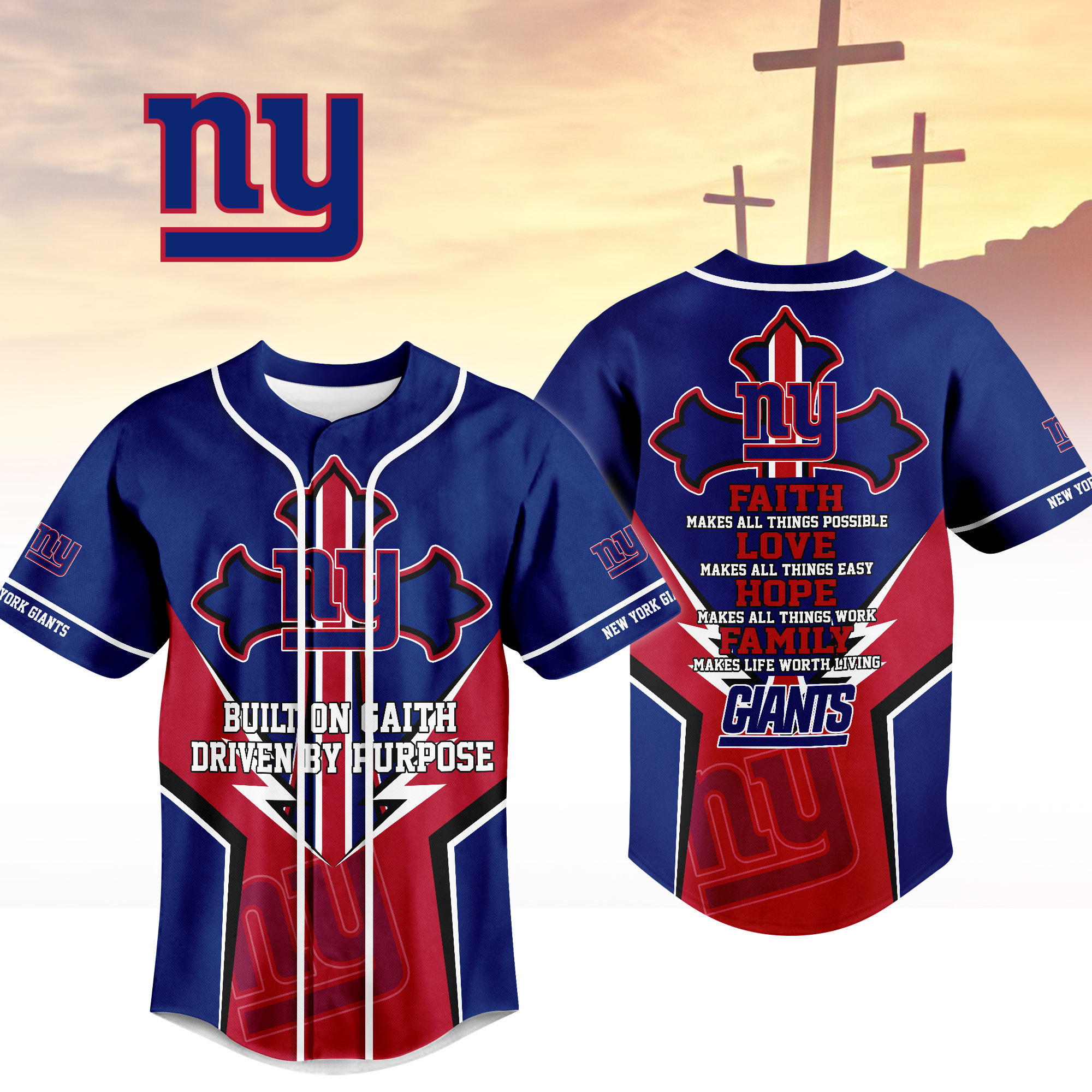 New York Giants | Premium Blessed Beyond The Score Jersey NTH1