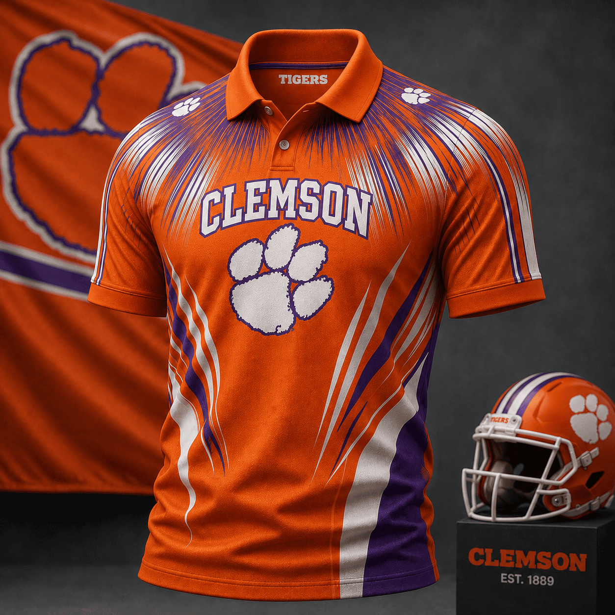 Clemson Tigers | Premium NCAA Victory Streak Polo NY