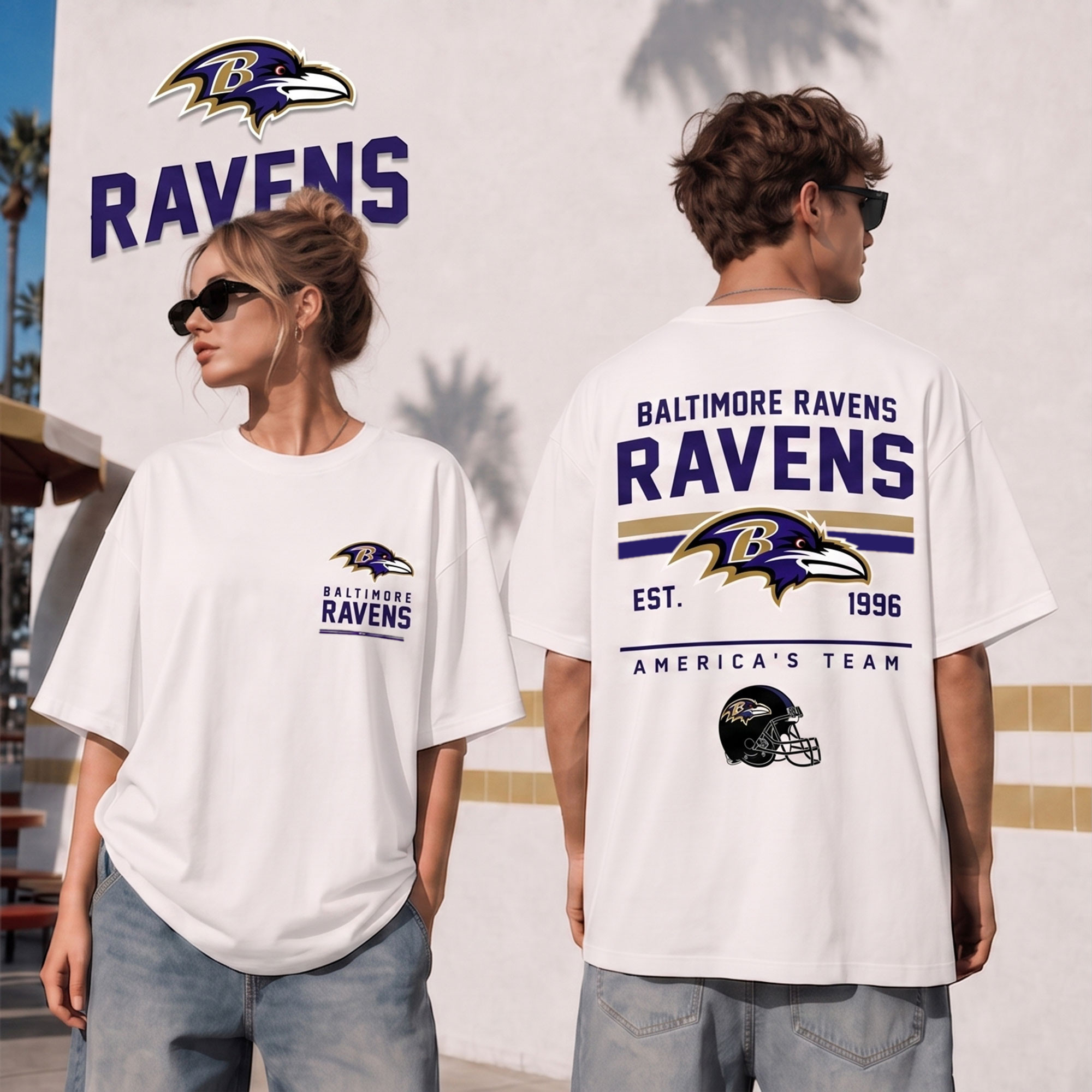 Baltimore Ravens | Premium NFL All American Football 3D Shirt NTH1