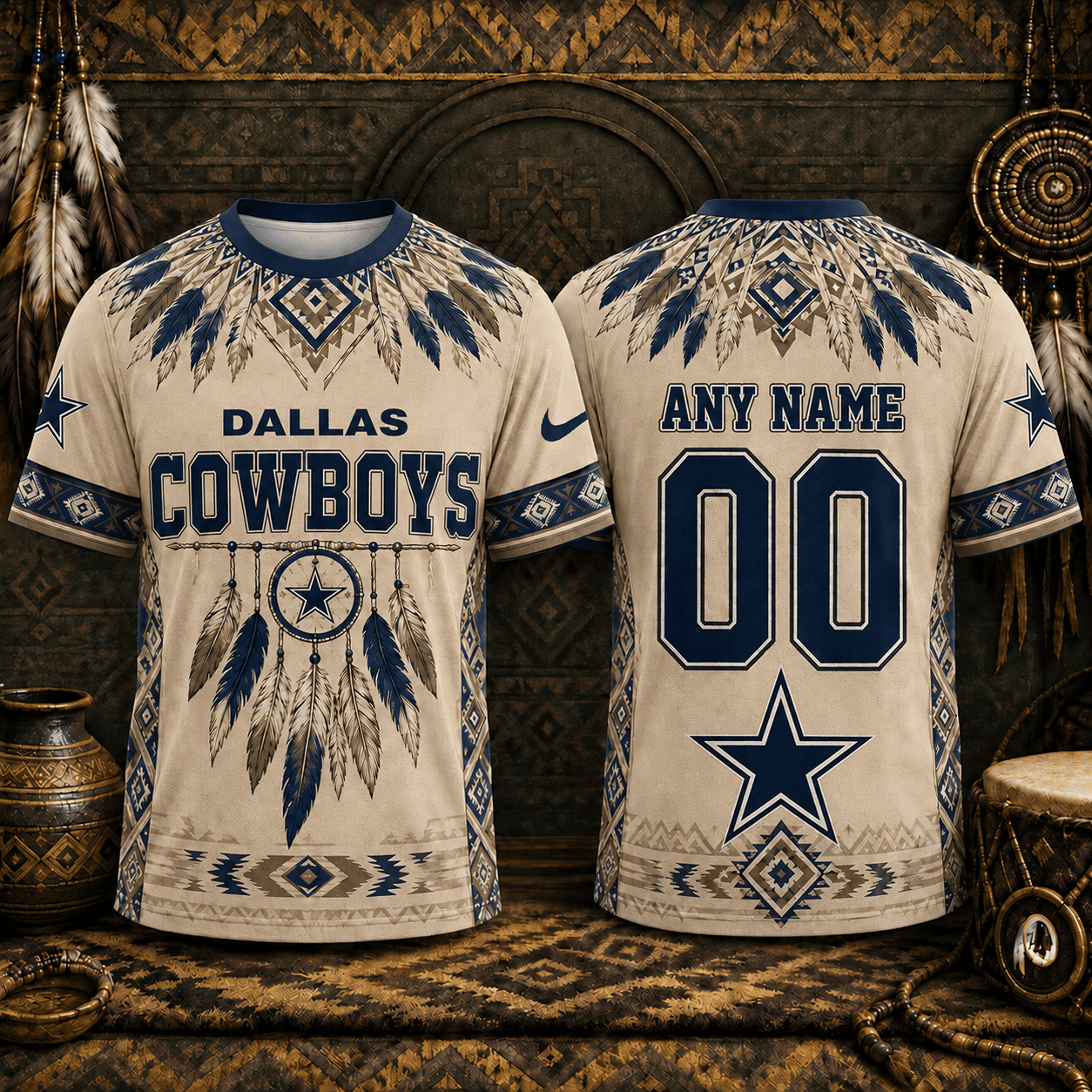 Dallas Cowboys | Premium NFL Native American Heritage 3D Shirt NY