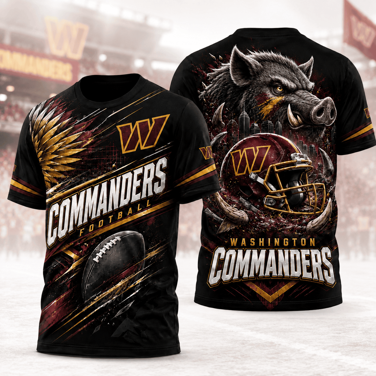 Washington Commanders | Premium NFL 3D Shirt For American Football Fans And Game Day Lovers NNK