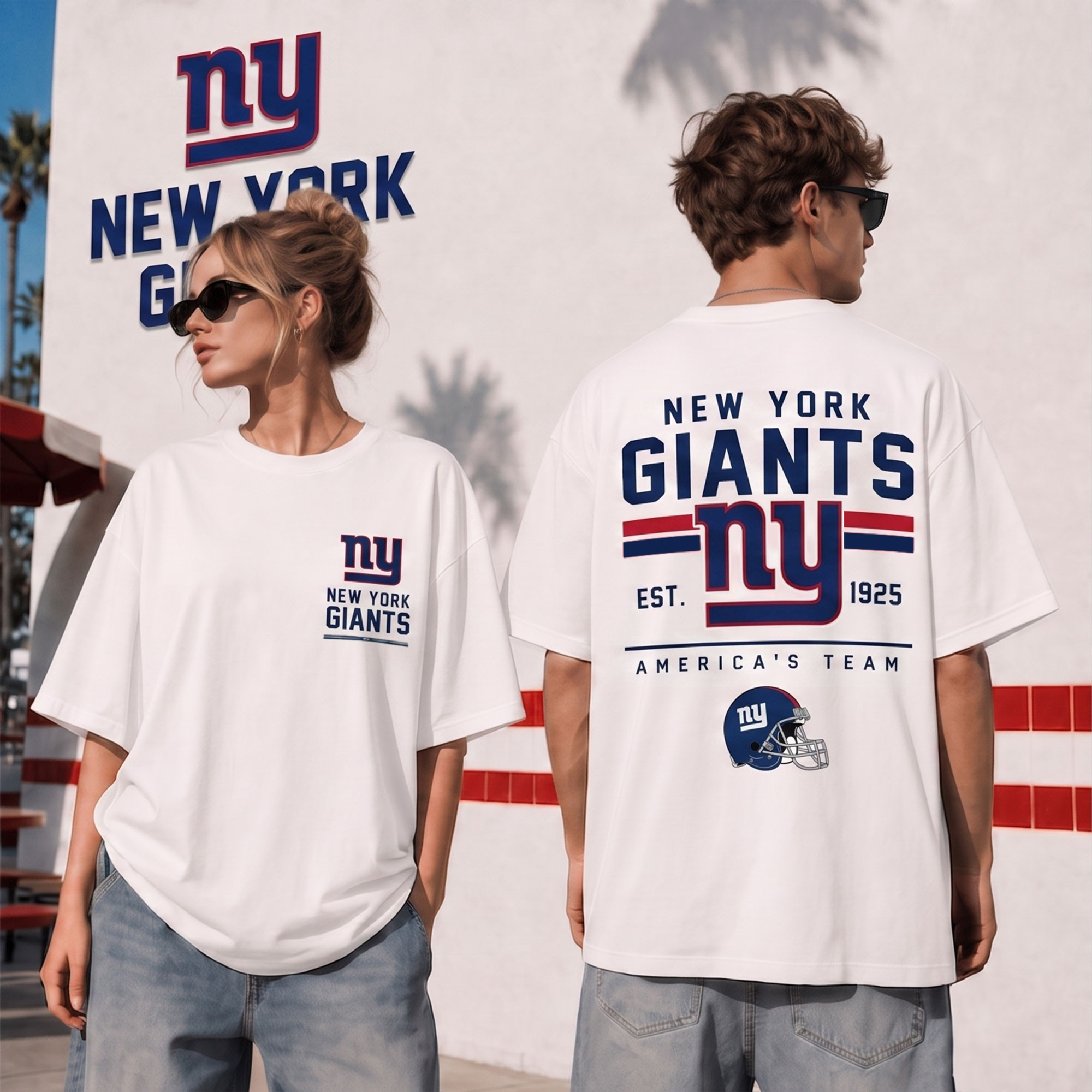 New York Giants | Premium NFL All American Football 3D Shirt NTH1