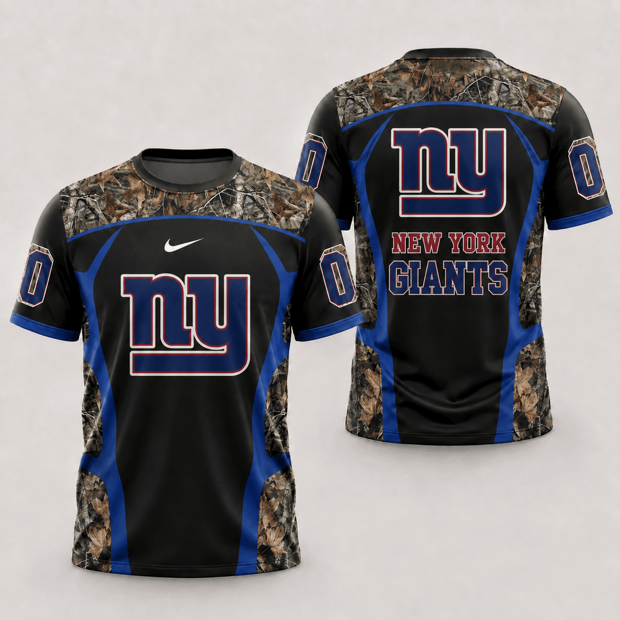 New York Giants | Premium NFL Hunting Camo 3D Shirt NY