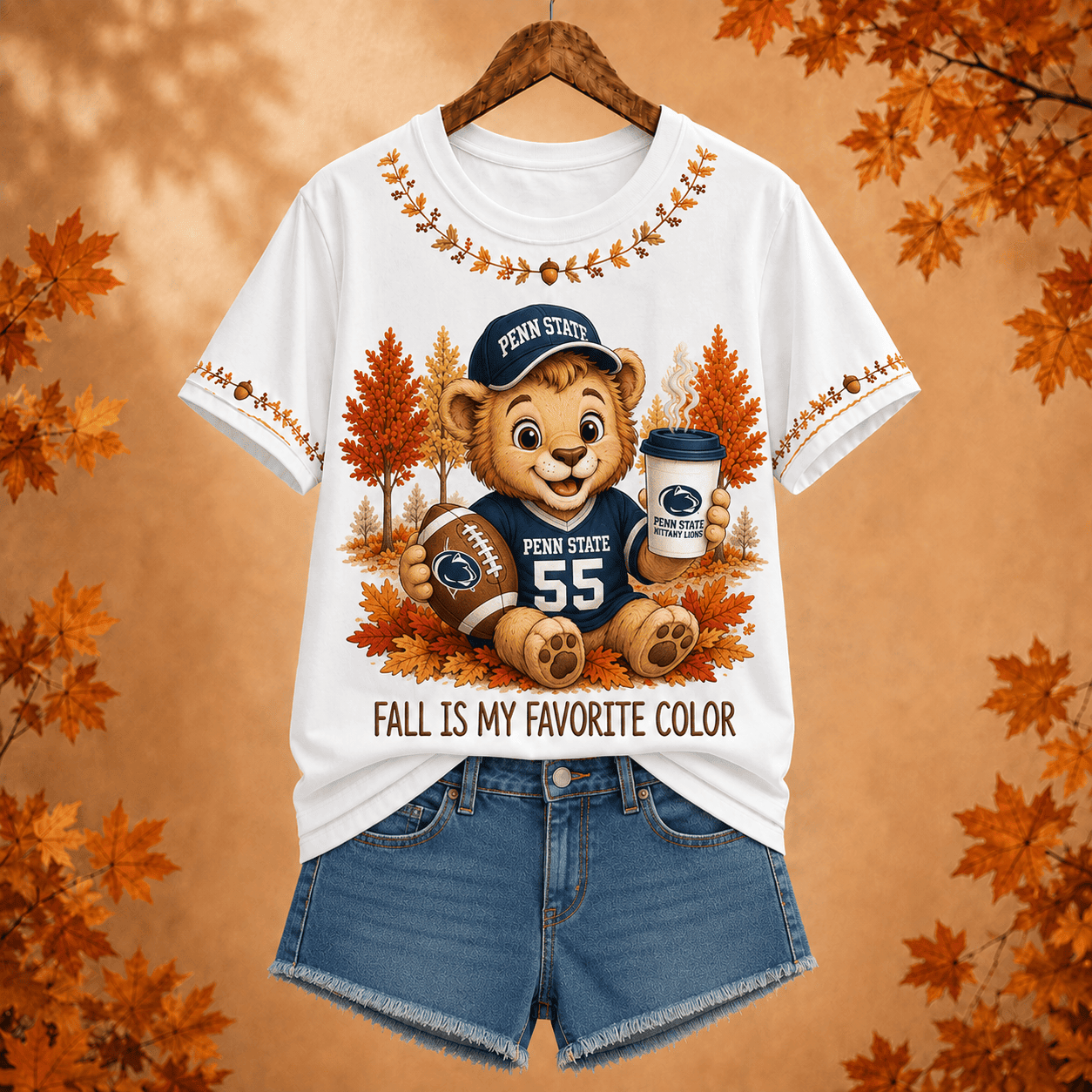 Penn State Nittany Lions | Premium NCAA Fall Football V-neck NY