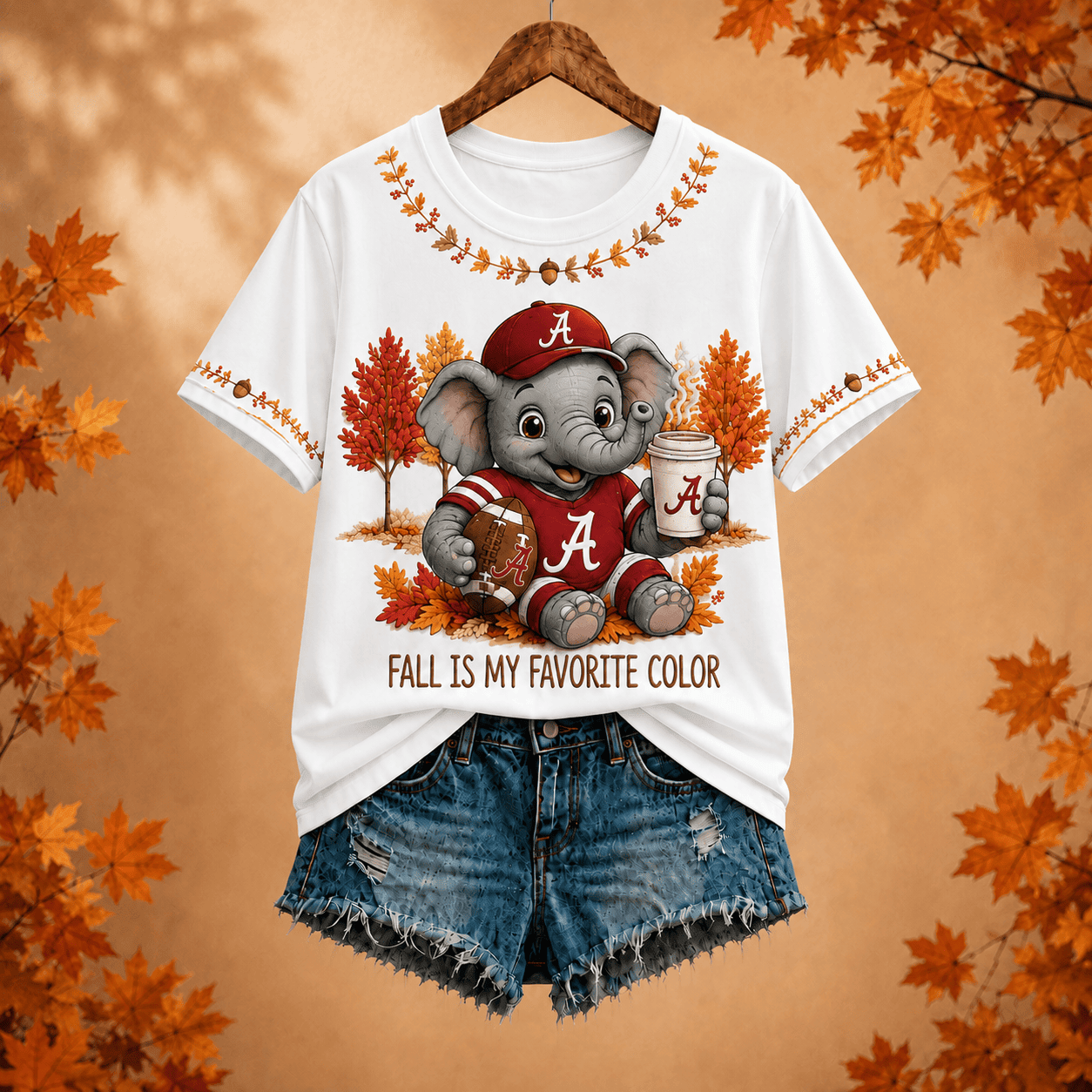 Alabama Crimson Tide | Premium NCAA Fall Football V-neck NY