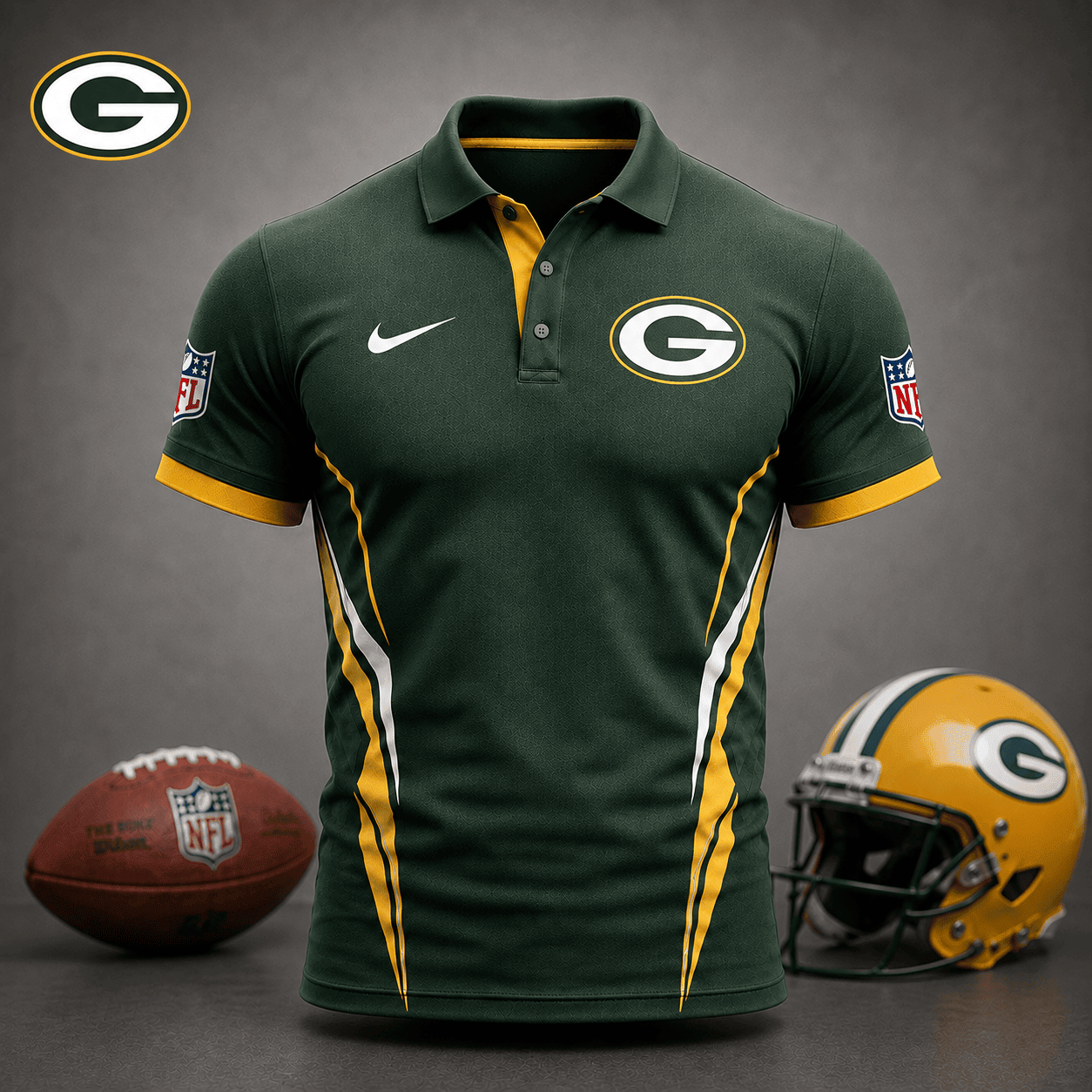 Green Bay Packers | Premium NFL Classic Football Polo NY