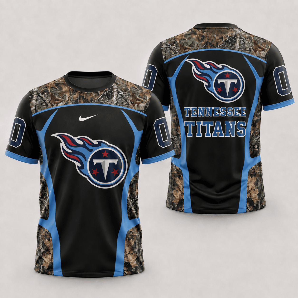 Tennessee Titans | Premium NFL Hunting Camo 3D Shirt NY