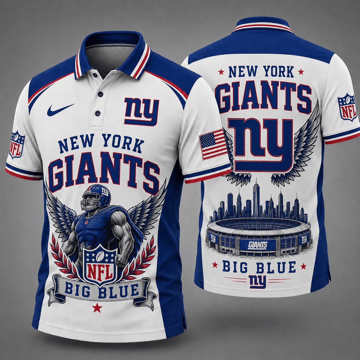 New York Giants | Premium NFL Winged Pride Polo NY