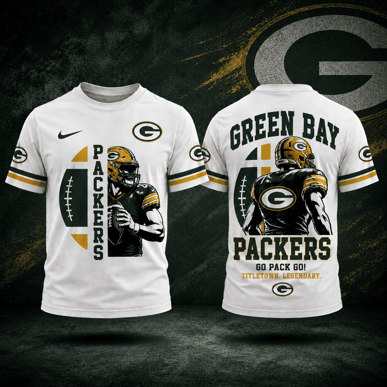 Green Bay Packers | Premium NFL Football Legends 3D Shirt NY
