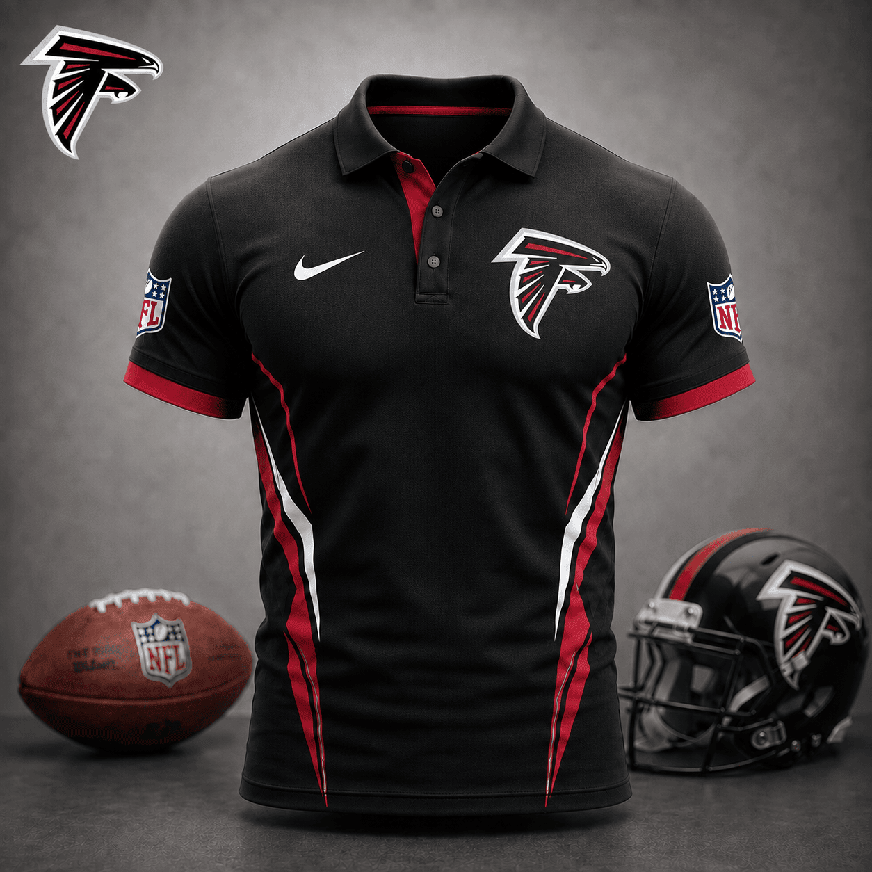 Atlanta Falcons | Premium NFL Classic Football Polo NY