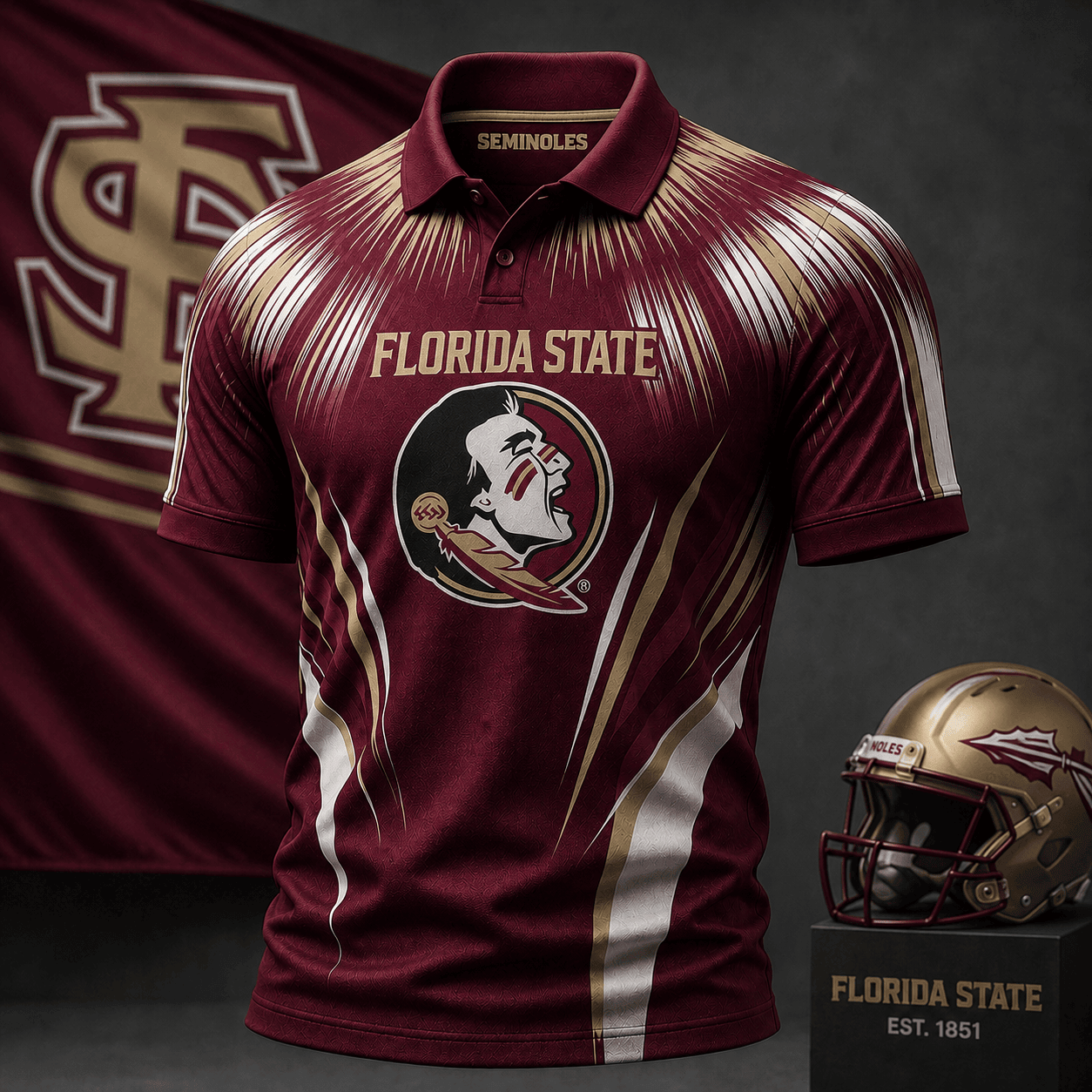 Florida State Seminoles | Premium NCAA Victory Streak Polo NY