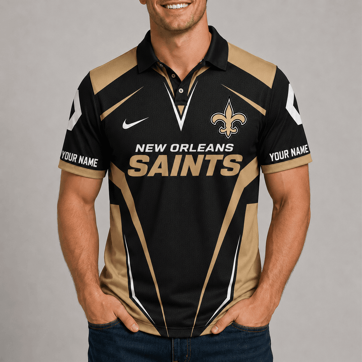 New Orleans Saints | Premium NFL Team Performance Polo TD
