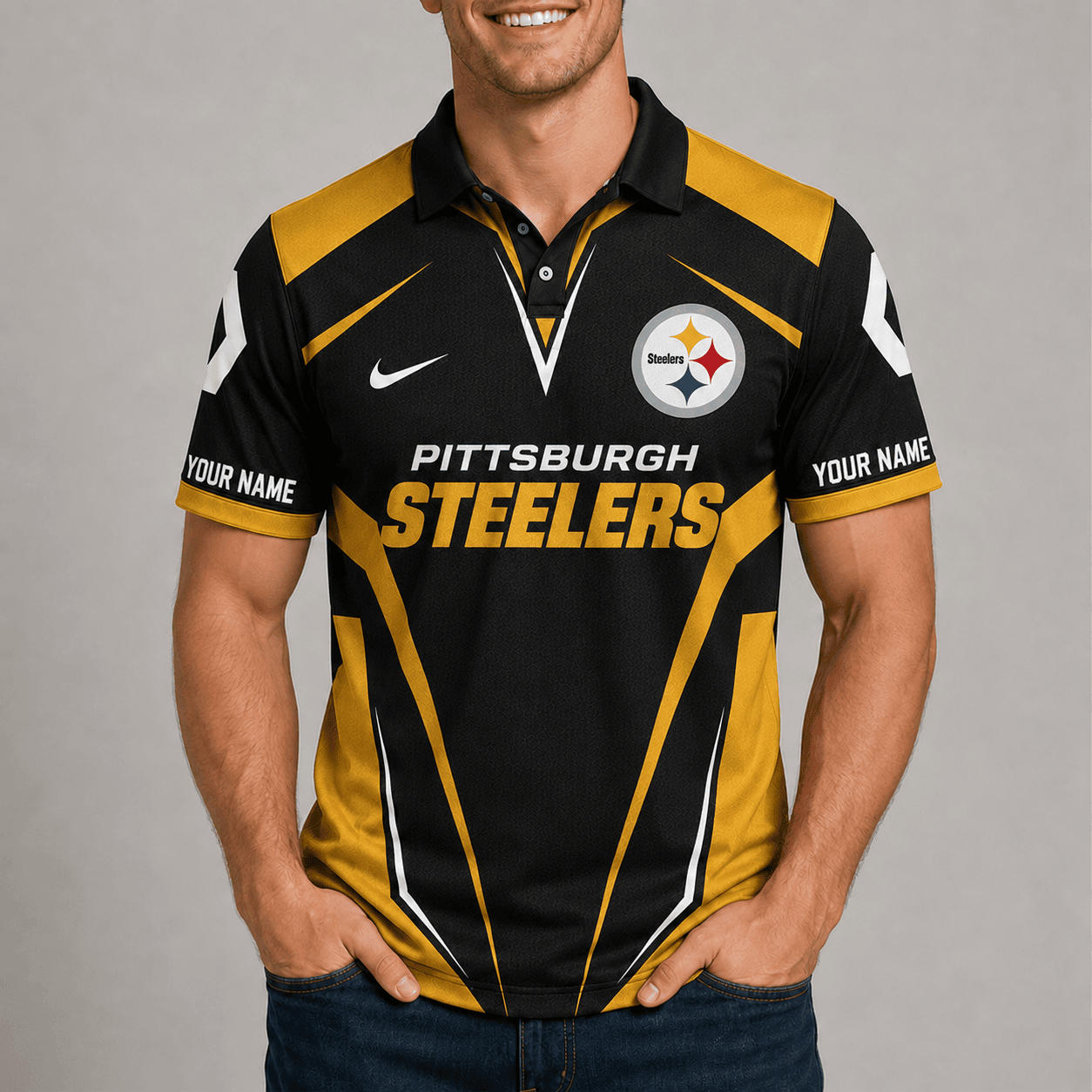 Pittsburgh Steelers | Premium NFL Team Performance Polo TD
