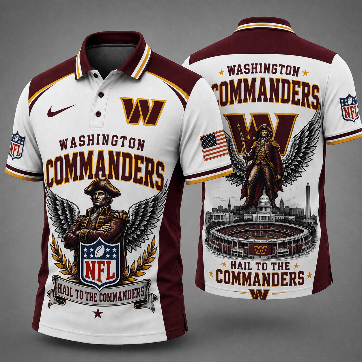 Washington Commanders | Premium NFL Winged Pride Polo NY