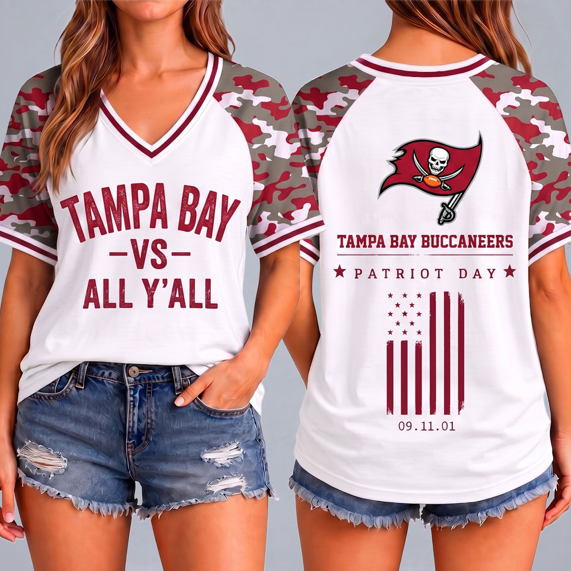 Tampa Bay Buccaneers | Premium NFL United We Stand V-Neck NTH1